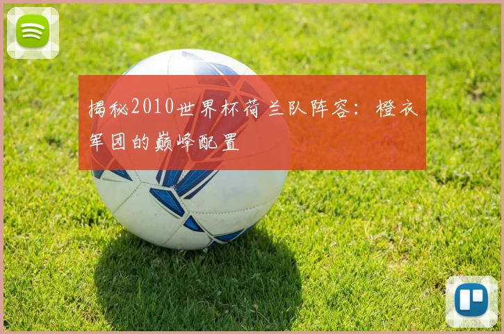 揭秘2010世界杯荷兰队阵容：橙衣军团的巅峰配置